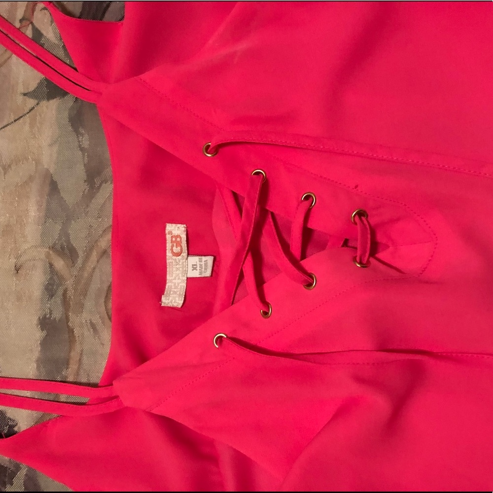 NWT - Gianni Bini “Garden Party” Hot Pink Dress - Picture 6 of 6